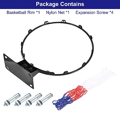 PATIKIL Basketball Rim Replacement with Strong Spring - color: Black