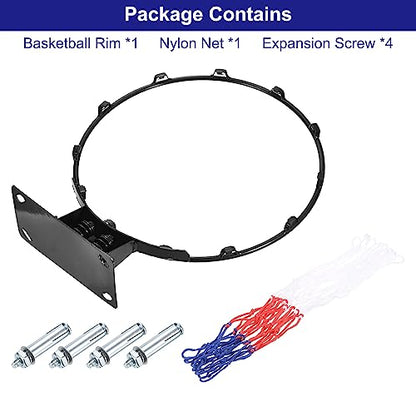 PATIKIL Basketball Rim Replacement with Strong Spring - color: Black