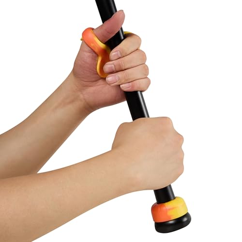 Bat Grip Choke Up Rings,Premium Choke Up Rings, Pressure Baseball Rings,Including: 8 Pack Choke up Rings, 2 Wrist Protectors - color: Duplex Color