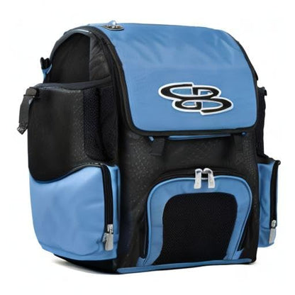 Boombah Superpack Mini Bat Pack - 8" x 12.5" x 18" - Multiple Colors - color: Black/Columbia Blue
