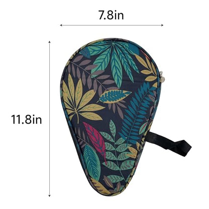 Colorful Table Tennis Racket Cover Ping Pong Paddle Bag Table Tennis Racket Case - color: Blue