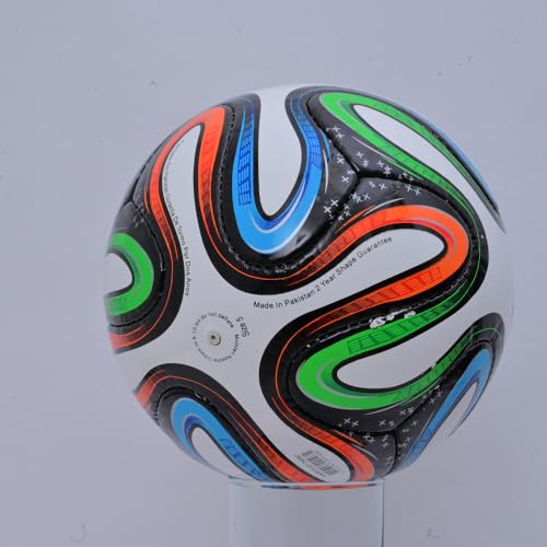 Soccer Ball Size 5 Training Football Durable PU Leather Match & Practice Ball Indoor Outdoor Play Professional Hand Stitch Made FootballOII-012