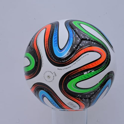 Soccer Ball Size 5 Training Football Durable PU Leather Match & Practice Ball Indoor Outdoor Play Professional Hand Stitch Made FootballOII-012