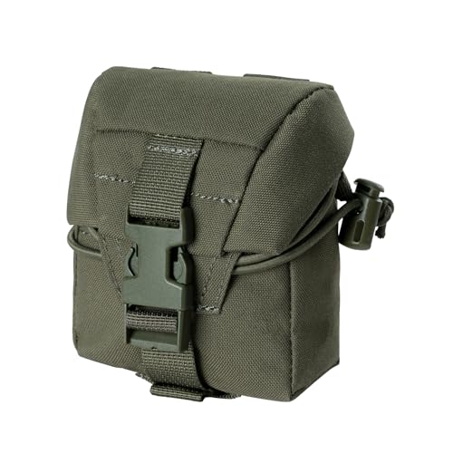 IDOGEAR Tactical Frag Grenade Pouch MOLLE Tool Pouch Ultility EDC mini Waist Storage Bag with Adjustable Function - color: Ranger Green