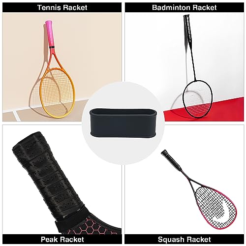 4PCS Pickleball Racquet Grip Bands, Black, Tennis Racquet Secures Overgrip