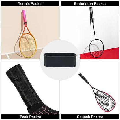 4PCS Pickleball Racquet Grip Bands, Black, Tennis Racquet Secures Overgrip