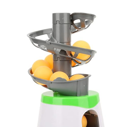 Portable Table Tennis Robot Automatic Training Machine with 10 Balls Lightweight Design for Beginners Practice Skill Development