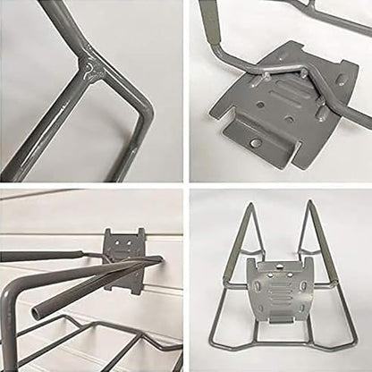 Tennis Racket Storage Rack Display Racks, Tennis Racket Holder, Holds Six Balls and Four Rackets, Wall Garage Organizer for Badminton Tennis Pingpong