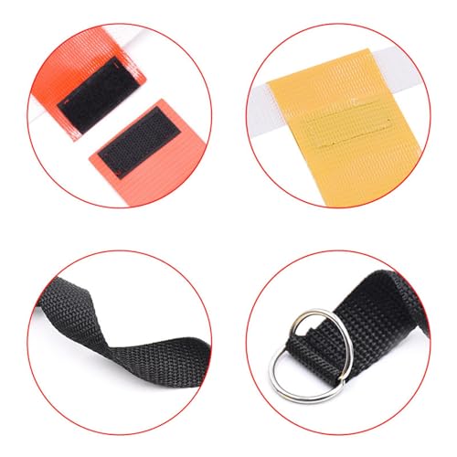 Premium Flag Football Belt Set for All Ages, 14 Belts 12 Cones