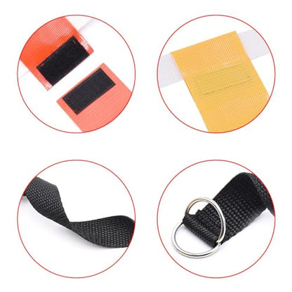 Premium Flag Football Belt Set for All Ages, 14 Belts 12 Cones