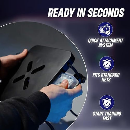 XDT Xtreme Hockey Shooting Targets 2-Pack – App Compatible Smart Shooting Targets – Corner Goal Trainer for Accuracy & Precision – Heavy-Duty Durable Design – Fits Standard 72” Hockey Nets