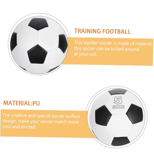 LALAFINA Size 5 Training Soccer Ball for Outdoor Use, Pu Machine-Stitched Football for Youth, Sturdy Sports Ball Suitable for 11-a-Side Matches and Soccer Practice