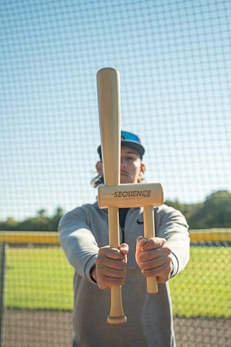 No Errors Sports Sequence Training Bat, Ultimate Two-Handed Baseball Trainer for Swing & Barrel Control, Ideal for Pro Players & Coaches - style: Senior - 25"