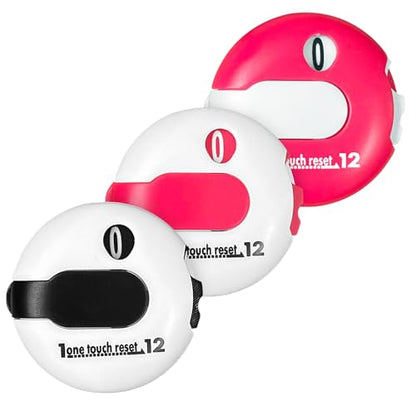 1.2" Mini Golf Score Counter for Women - Compact Stroke Tracker (12-Shot Capacity) | Glove-Friendly Scoring Keeper