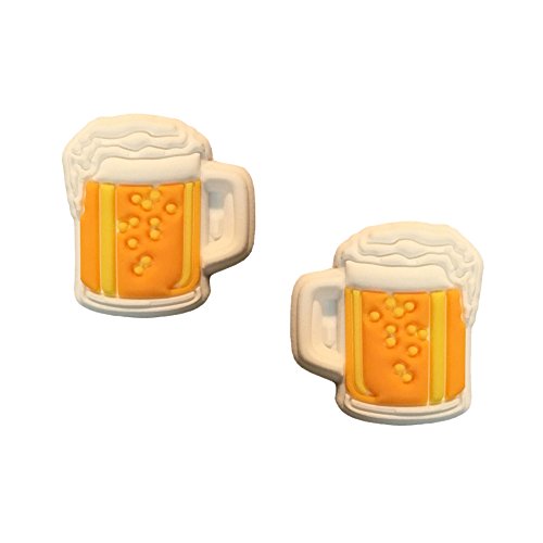 Drink Themed Tennis Racket Dampener Shock Absorber, Cute Tennis Dampeners for Rackets - Fits All Racquets, Easy to Install - 2 Pack - color: Beer