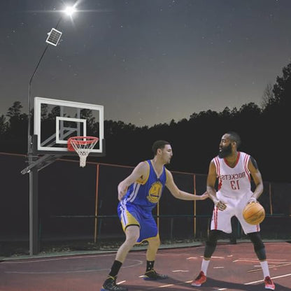 Basketball 2-in-1 Backstop Net+Light Mount System, Standalone Backstop Net, Standalone Light Mount Frame for Backyard Family Play, Fits Standard Hoops(Light NOT Included) - size: 8"×12", style: Standalone Light Frame