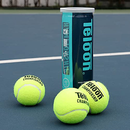 Teloon Championship Tennis Balls - Extra Duty - Regular Duty Felt Pressurized Tennis Balls