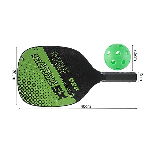 Pickleball Paddles Set of 2 Paddle for Pickleball and Ball Set Beginners Pros