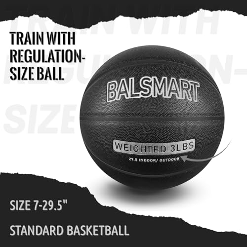 3 LBS/2.2 LBS Weighted Basketball 29.5"/28.5" for Training Outdoor Indoor - Heavy Training Basketball for Improving Ball Handling Passing and Rebounding