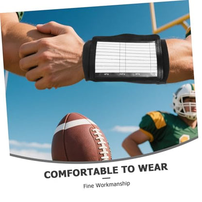 LIOOBO 2pcs Youth Football Play Wristband Wristband for Quarterback Softball Baseball Comfortable Flexible Arm Band for