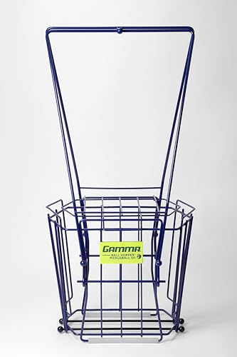 Gamma Sports Pickleball Hopper – 50 Ball Picker Upper with Hexagonal Basket, Reinforced Welds, Carbon Steel Wires & Attached Lid for Durable Pickleball Storage