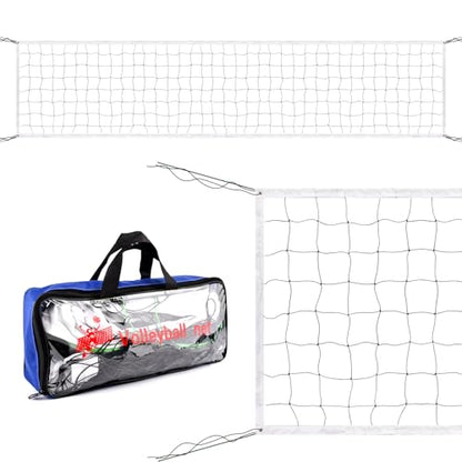 Professional Volleyball Net Outdoor,31.17x3.28ft Net, Canvas Edge Fitness Playground Volleyball Net