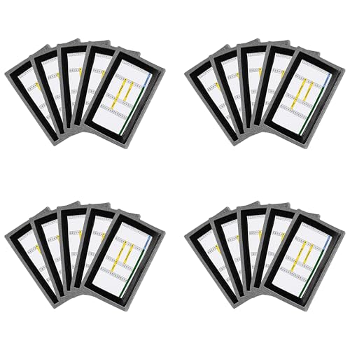 QB Playbook Wristband - Football Quarterback Play Wristbands for Adult and Youth - Wrist Coach for All Sports with 3 Compartments - color: Gray, size: Youth, 20-Pack