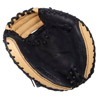 Mizuno Franchise Baseball Training Catcher's Mitt 30" | Baseball FIELDERS MITT | RH Black-TAN
