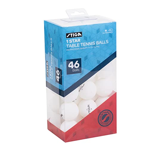 STIGA 1-Star Balls - color: White, size: 46 Pack