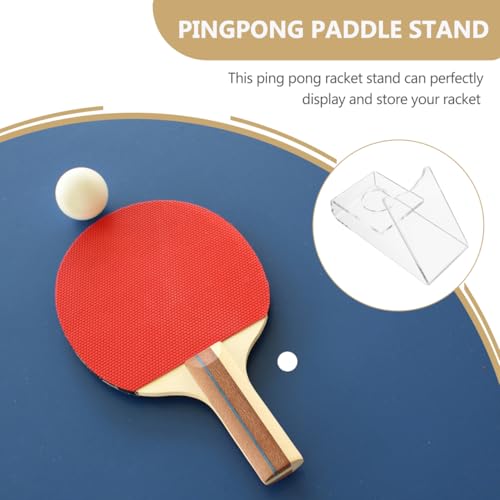 INOOMP Ping Pong Paddle Holder Ping Pong Paddle Storage Rack Wall Table Tennis Racket Display Organizer for Game Room Home