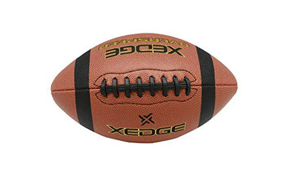 XEDGE Composite Leather Indoor/Outdoor Footballs for Training and Recreational Play Size 6,7,9