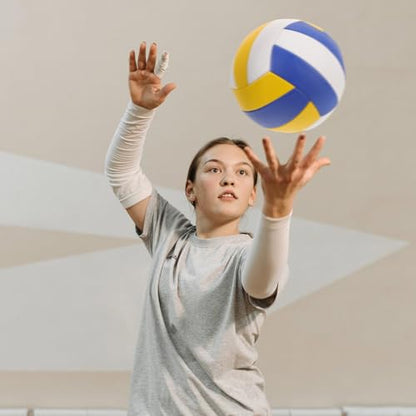 Soft Indoor Volleyball Machine-Stitched PU Training Ball for Sports Practice and Competitive Play with Enhanced Control and Durability