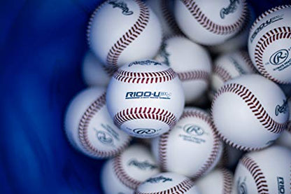Rawlings | Ultimate Practice Baseballs | Youth/High School/College | Added Lifespan + Weather Resistant | Dozen & Bucket Options - color: White - Youth/Bucket of 30, size: Bucket of 30