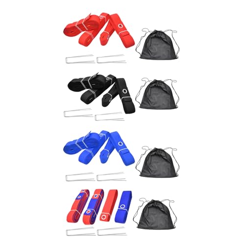 Beach Volleyball Line with Ground Nails Outdoor Volleyball Boundaries Line Courts Webbing Marker Enduring Courts Webbing Marker