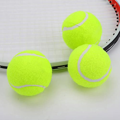 Qiilu Tennis Training Balls for Competition - 3 Pcs Tennis Ball Practice Set for Self Training
