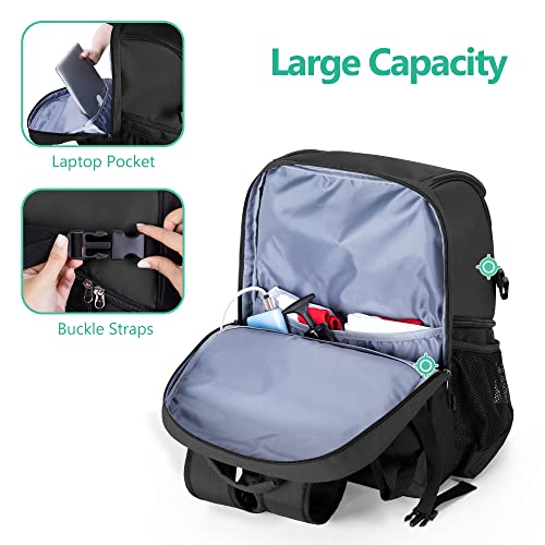 GOBUROS Basketball Bag, Soccer Equipment Bag with Ball & Shoe Compartment for Soccer Ball, Volleyball, Gym, Outdoor, Travel