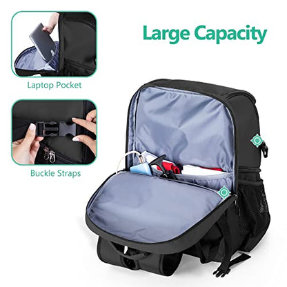GOBUROS Basketball Bag, Soccer Equipment Bag with Ball & Shoe Compartment for Soccer Ball, Volleyball, Gym, Outdoor, Travel