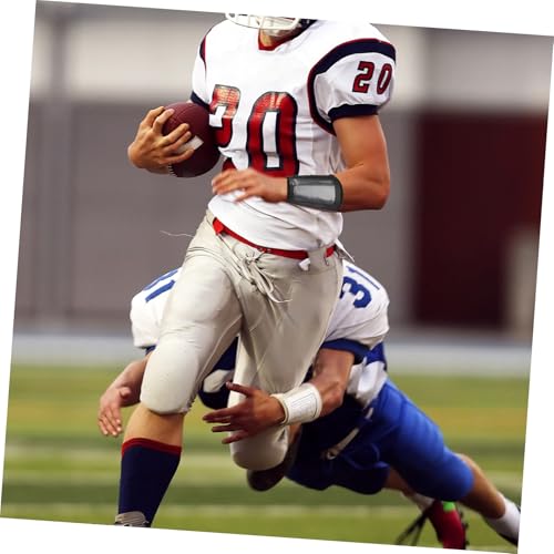Toyvian Football Tactical Wristband Rugby Quarterback Armband Medium Size Protective Sports Gear for Football Play and Training