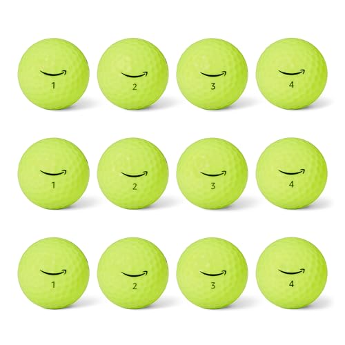 Amazon Basics Core Soft Golf Balls - color: Yellow, style: 12-Pack