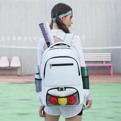 ACESAK Tennis Backpack Tennis Bag for Women Men - Tennis Bag Holds 2 Rackets, Badminton Squash, Pickleball Paddles Balls