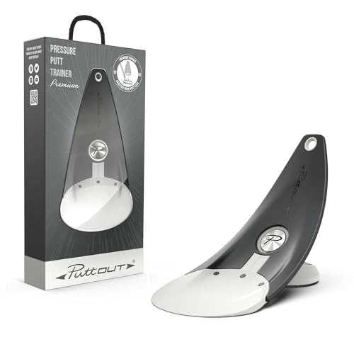 PuttOUT Premium Pressure Putt Trainer - Perfect Your Golf Putting - color: Stone