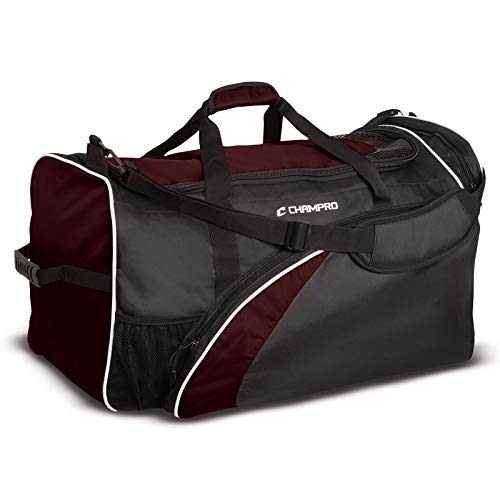 CHAMPRO Varsity Football Equipment Bag With Shoulder Carry Strap, Laundry and Helmet Bags