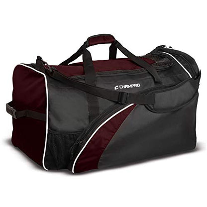 CHAMPRO Varsity Football Equipment Bag With Shoulder Carry Strap, Laundry and Helmet Bags