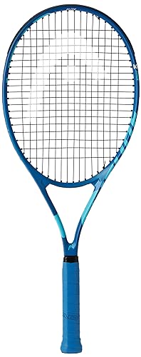 Head Metallix Attitude Elite Blue Tennis Racket - Pre-Strung Adult Tennis Racquet Lightweight - Midplus Headsize for Blend of Power and Control - size: 4-1/2