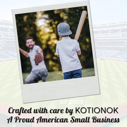 KOTIONOK Genuine Solid Beech Wood Baseball Bat - 27" 29" 31" Youth Baseball Bats, Tball Bat, Weight Training, Pickup Games for Adult - Classic and Timeless Design