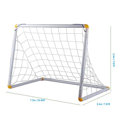 Soccer Goal Net, Sports Twisted Net Post Netting Portable Football Replacement Field Equipment Foldable Polyethylene Rope for Backyard Daily Practice Match Training Shooting Aid with Carry Bag - size: 24X8FT