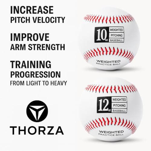 Thorza Weighted Baseballs for Throwing - Training Balls to Help Increase Pitch Velocity