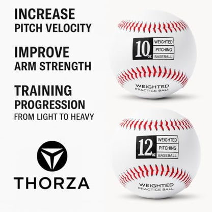 Thorza Weighted Baseballs for Throwing - Training Balls to Help Increase Pitch Velocity