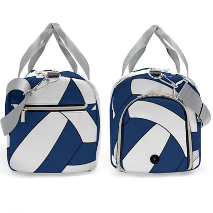 Personalized Custom Volleyball Navy BlueDuffel Backpack Waterproof Multifunctional Daypack Gym Yoga Sport with Name Gift - color: Volleyball 1