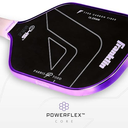Franklin Sports PRO Pickleball Paddles – C45 Carbon Fiber Series - Official USAP + UPA Approved – Pro Player Design - color: Parris Todd | Lilac, size: 13.25 mm
